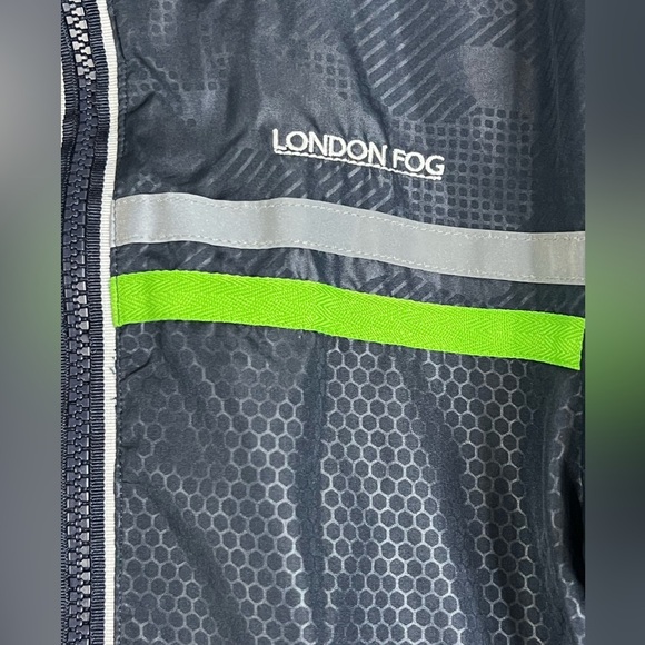 London Fog Boys' Fleece-Lined Hooded Jacket - Navy - Size 7 - Picture 9 of 10